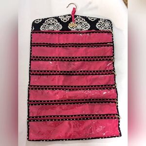 Ellen Tracy Hanging Pink/Black/White Organizer